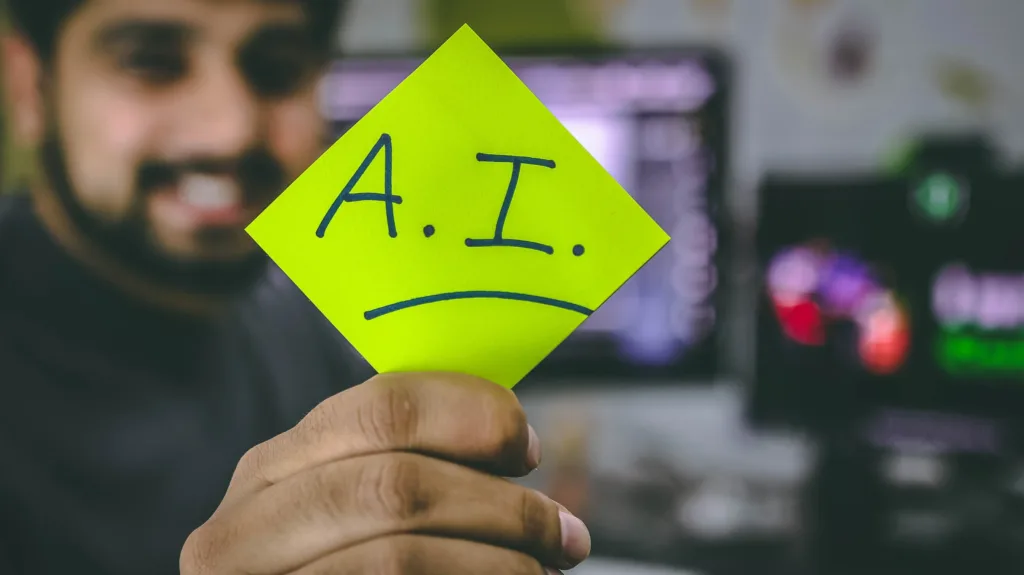 10 Ways to Make Money with Artificial Intelligence(AI) - Person holding AI