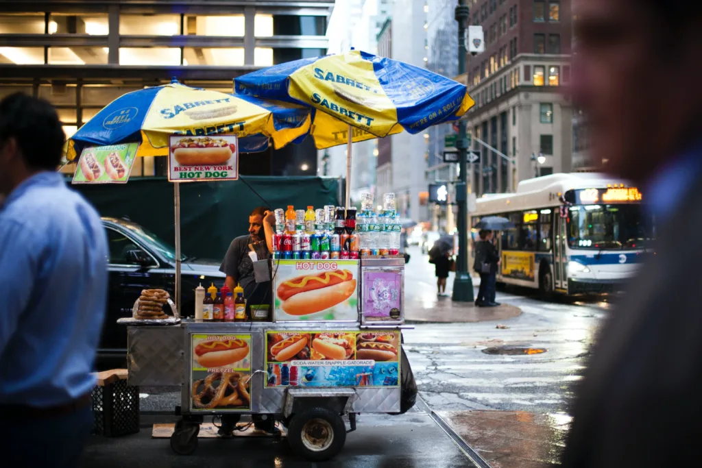 New York's Iconic Food Scene - Street Food Joint