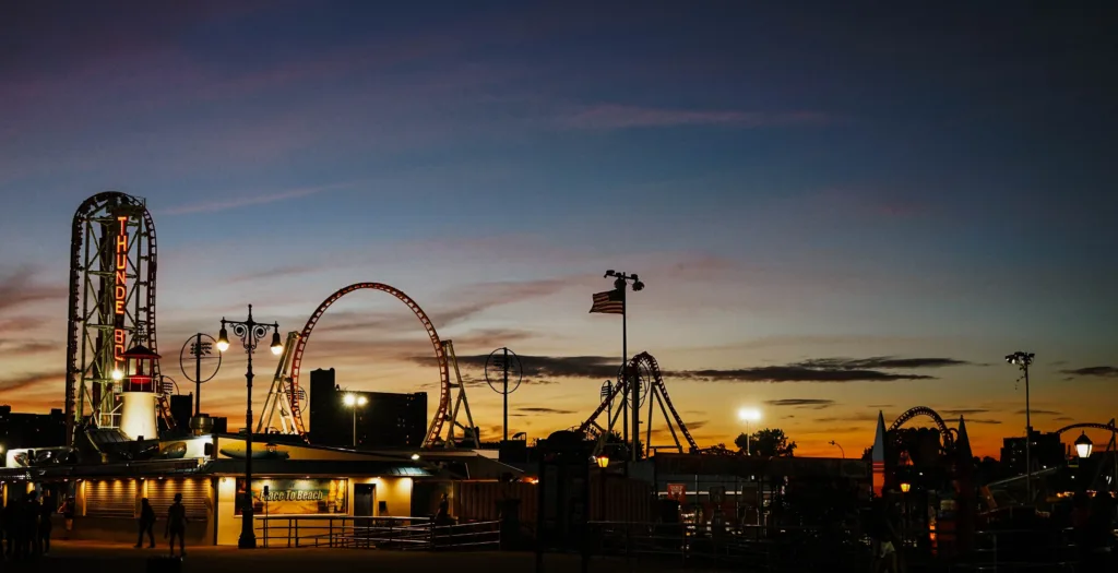 Coney Island night view